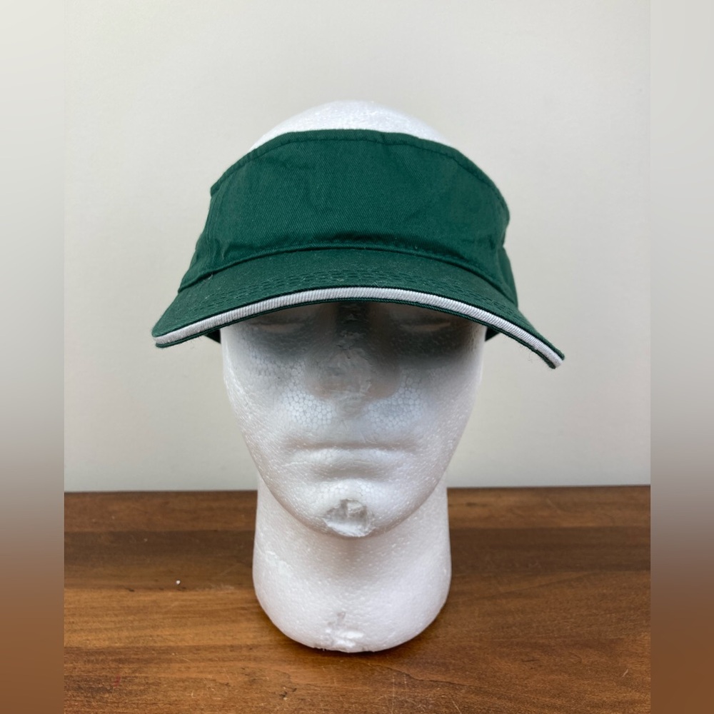 Sportsman Visor Solid Green Hat Sports Cap Golf Tennis Beach Adjustable Summer.